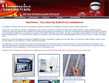 Tablet Screenshot of alarmwise.co.uk